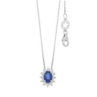 Collier Comete Femme Regina in Or blanc GLB1700